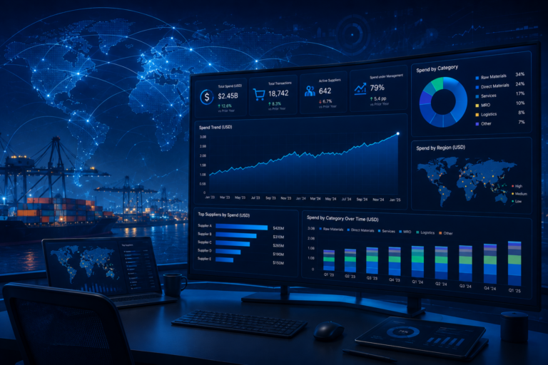 Spend Analytics Dashboard for Global Procurement (Power BI)